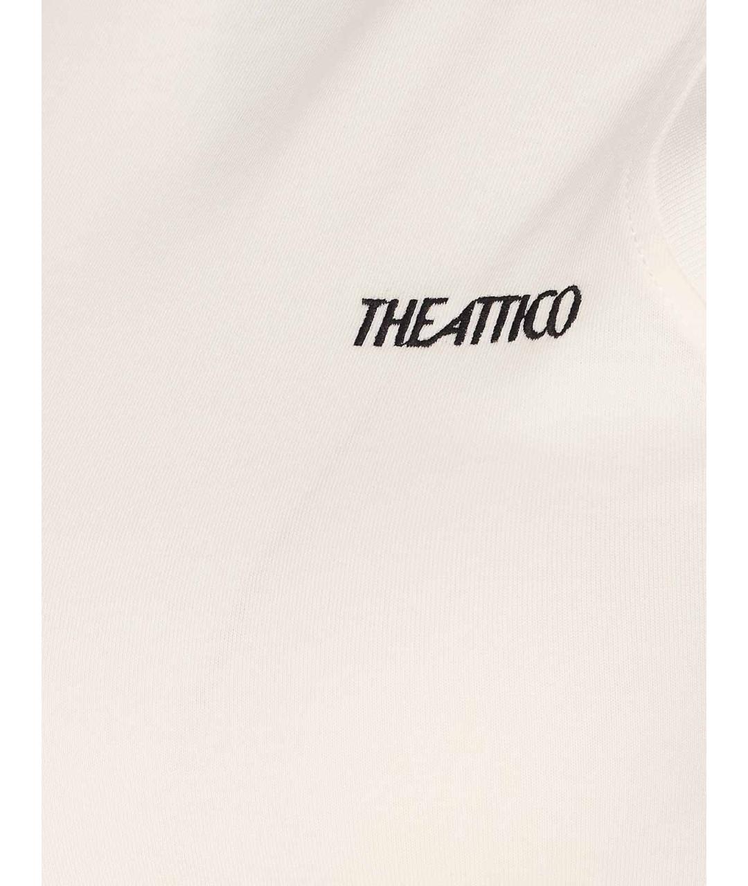 THE ATTICO Белая хлопковая майка, фото 3