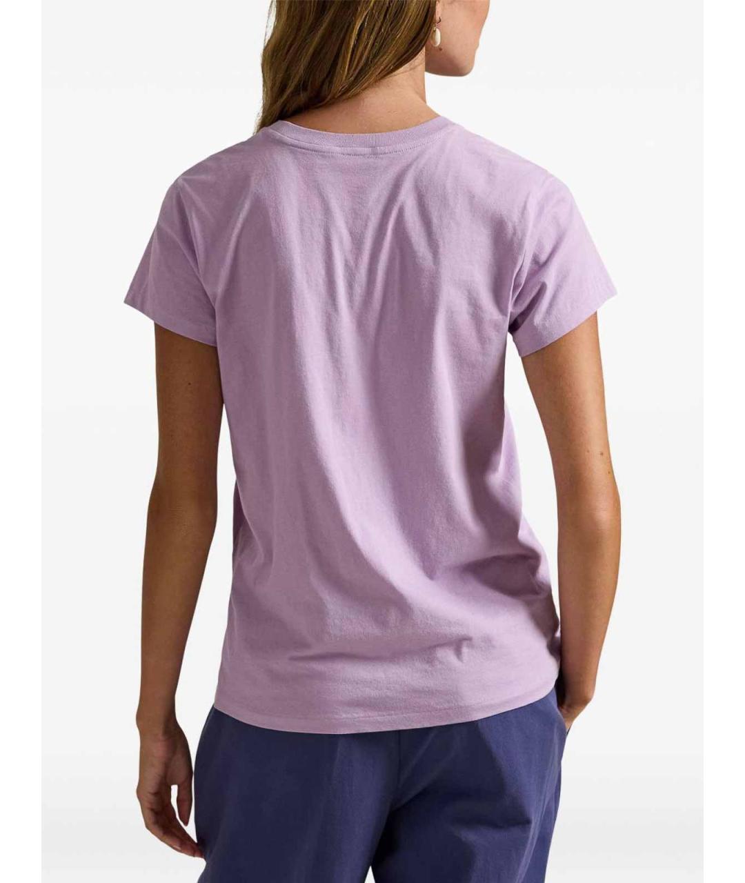 POLO RALPH LAUREN Фиолетовая хлопковая футболка, фото 4