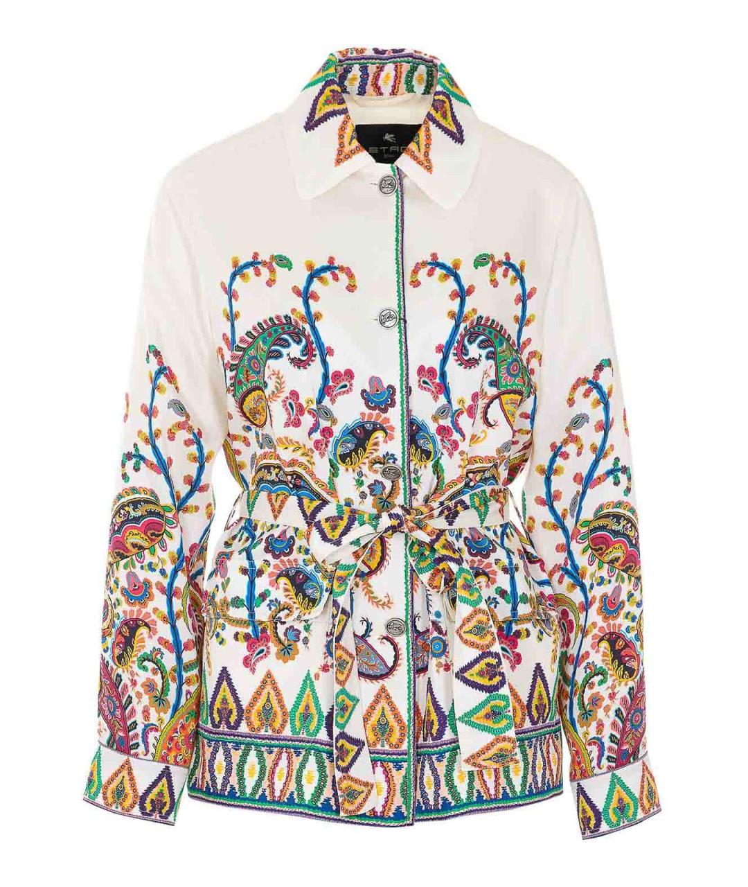 ETRO Белая полиэстеровая куртка, фото 1