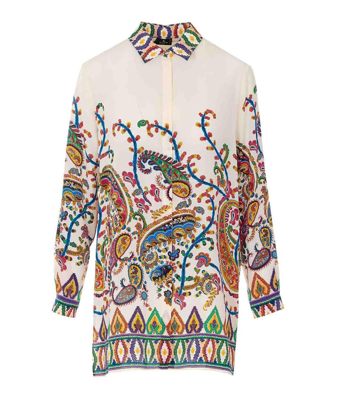 ETRO Белая шелковая рубашка, фото 1