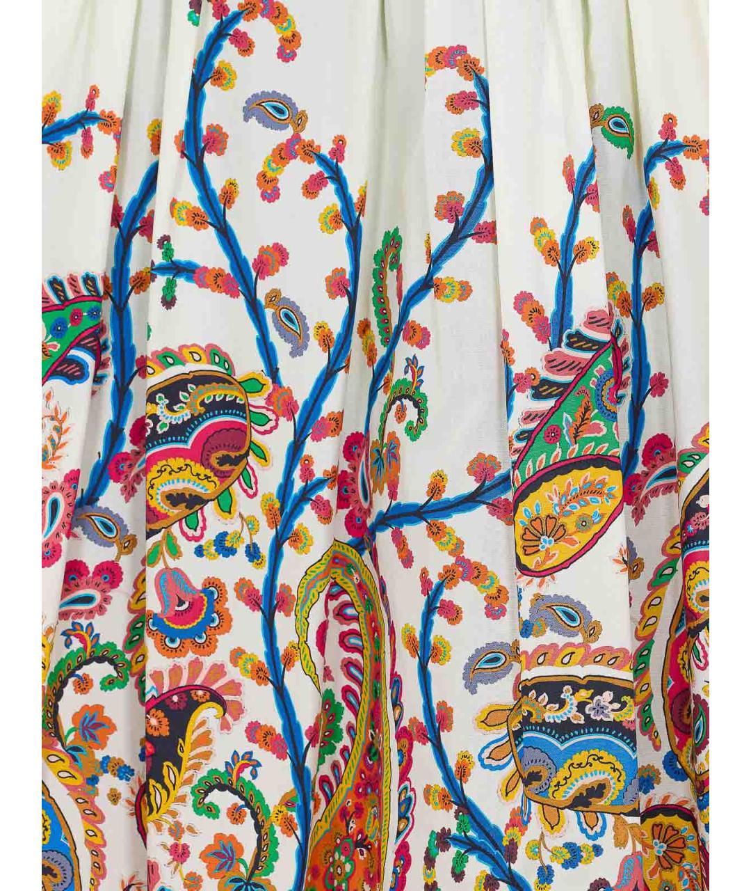 ETRO Мульти хлопковая юбка миди, фото 3