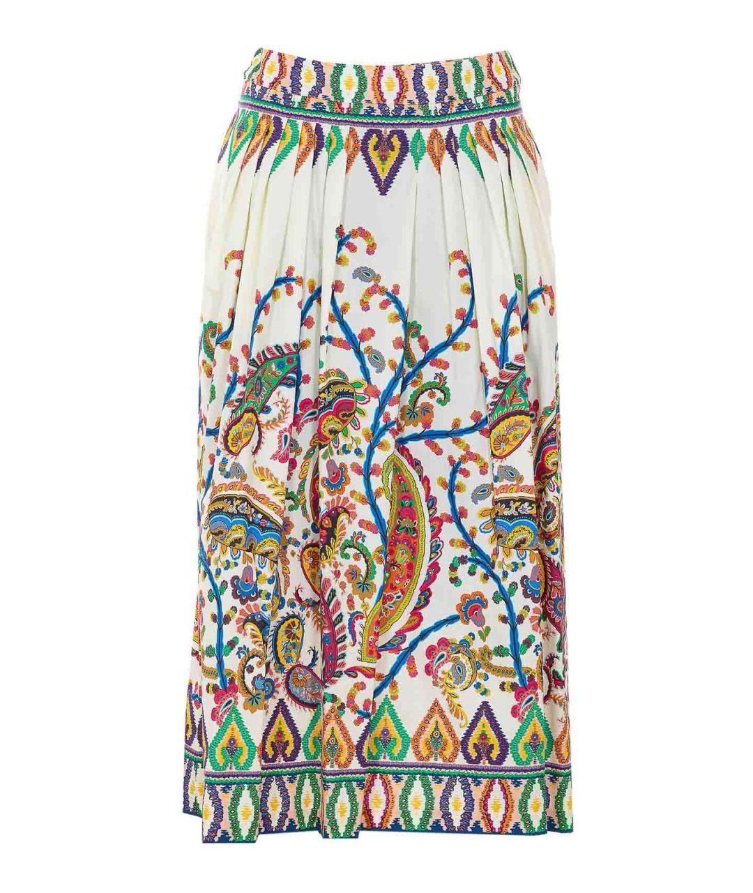 ETRO Мульти хлопковая юбка миди, фото 1