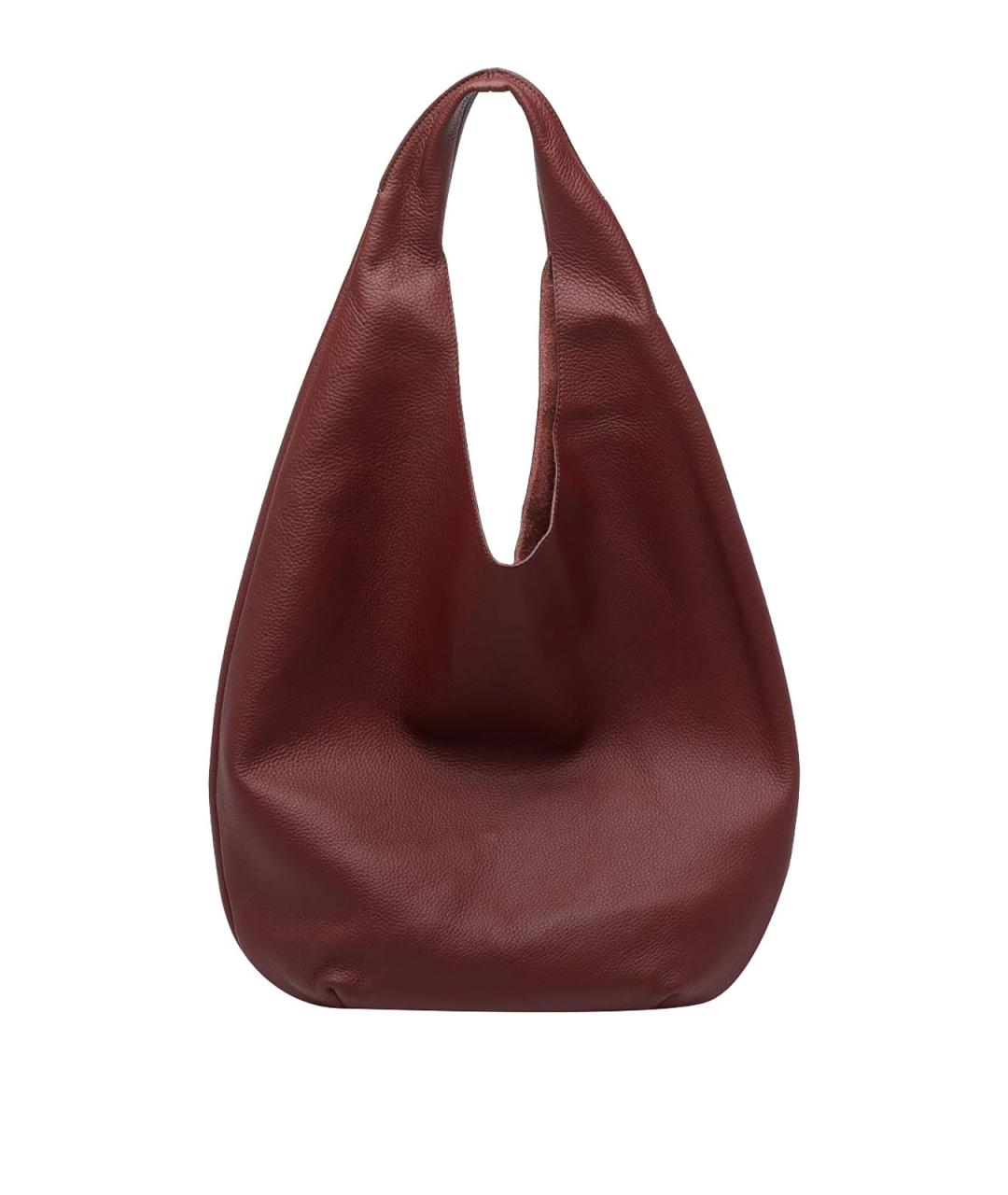 A.P.C. Бордовая кожаная сумка через плечо, фото 3