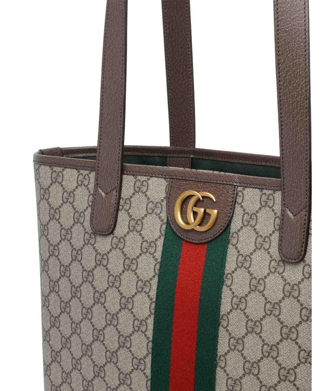 GUCCI Бежевая сумка тоут, фото 4