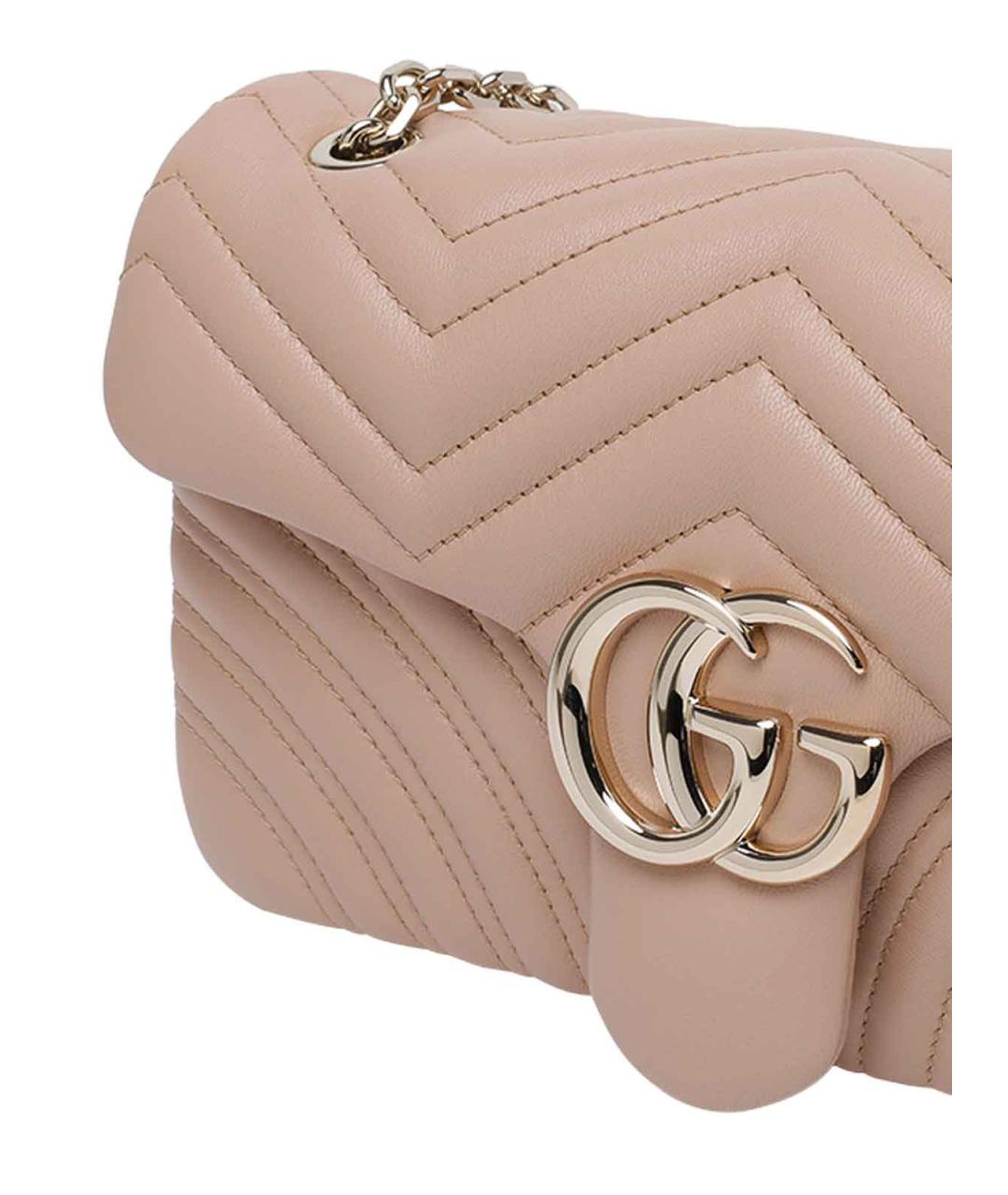GUCCI Розовая кожаная сумка через плечо, фото 4