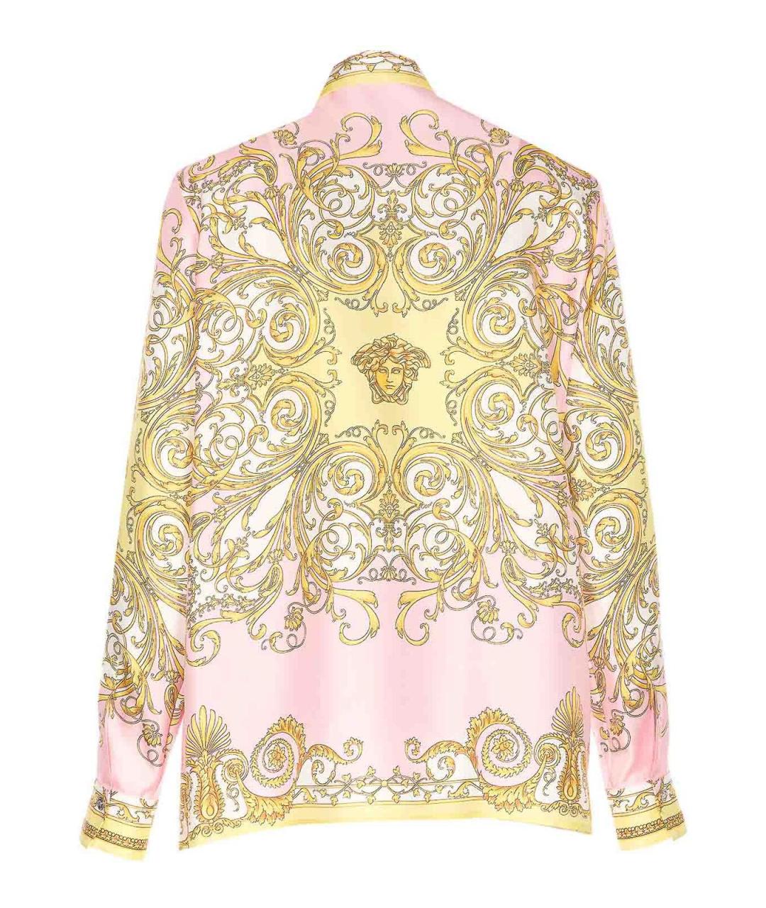 VERSACE Розовая шелковая рубашка, фото 2