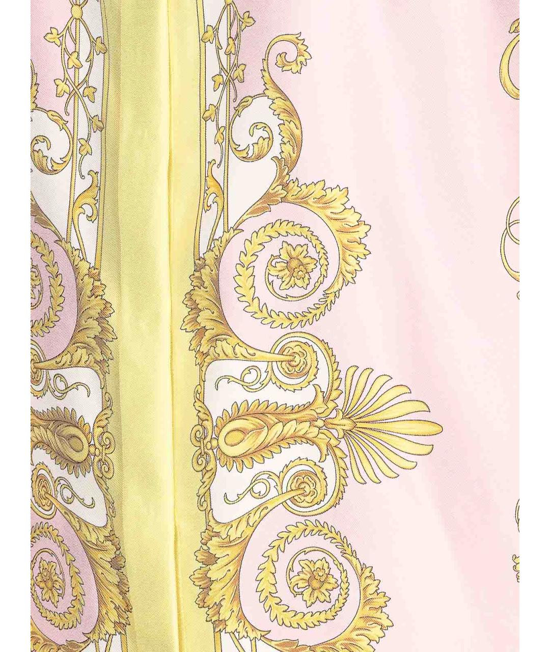 VERSACE Розовая шелковая рубашка, фото 3