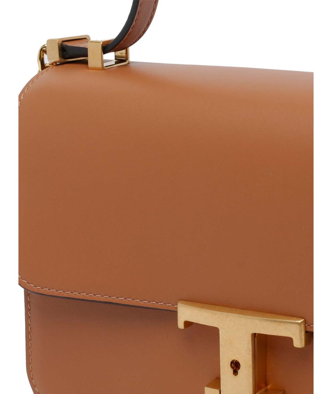TOD'S Коричневая кожаная сумка через плечо, фото 4