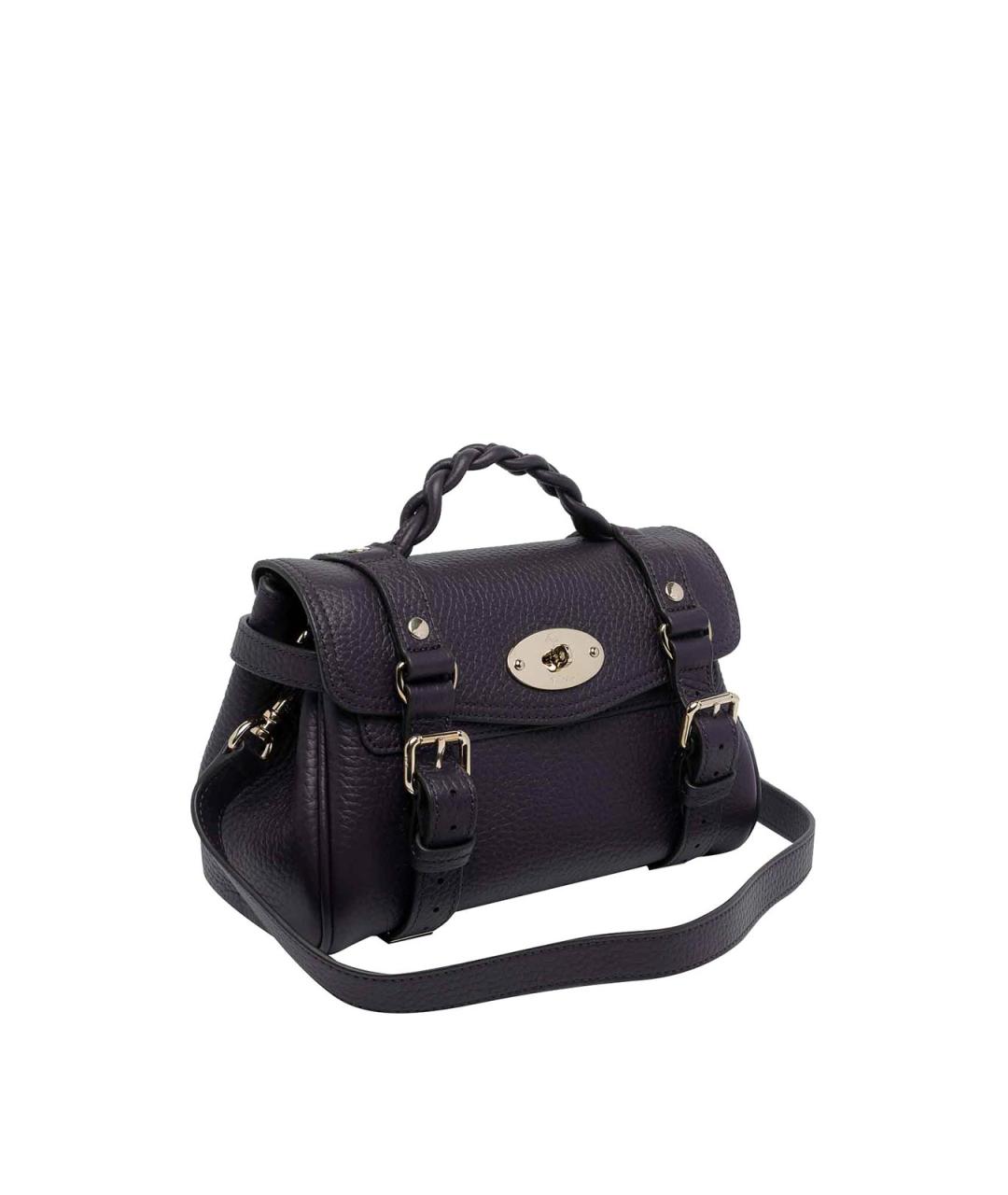 MULBERRY Фиолетовая кожаная сумка тоут, фото 2