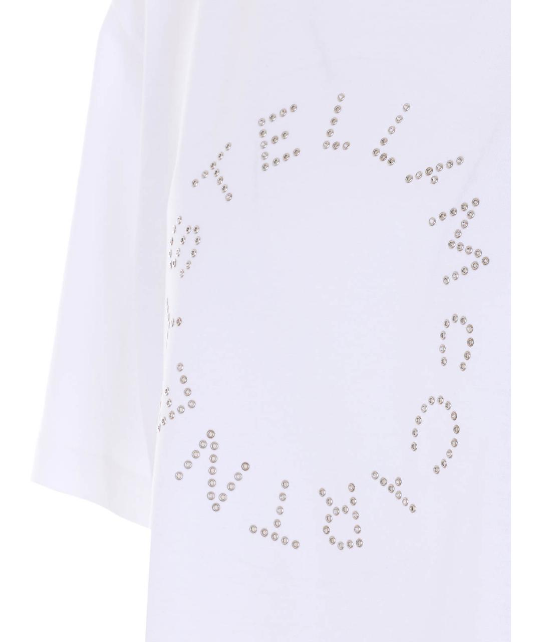STELLA MCCARTNEY Белая хлопковая футболка, фото 3