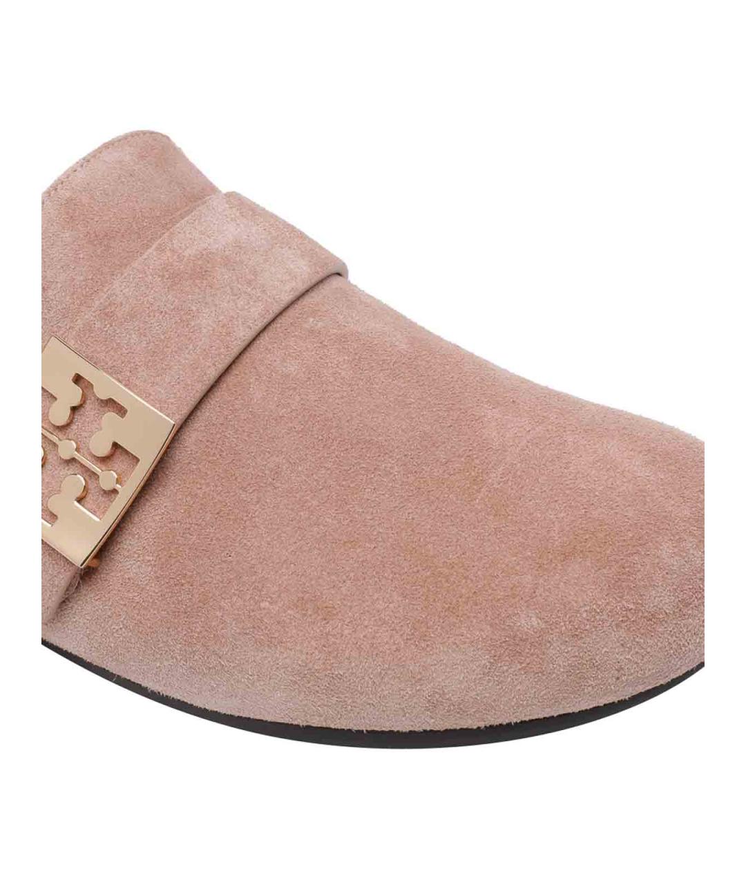 TORY BURCH Бежевые замшевые мюли, фото 4