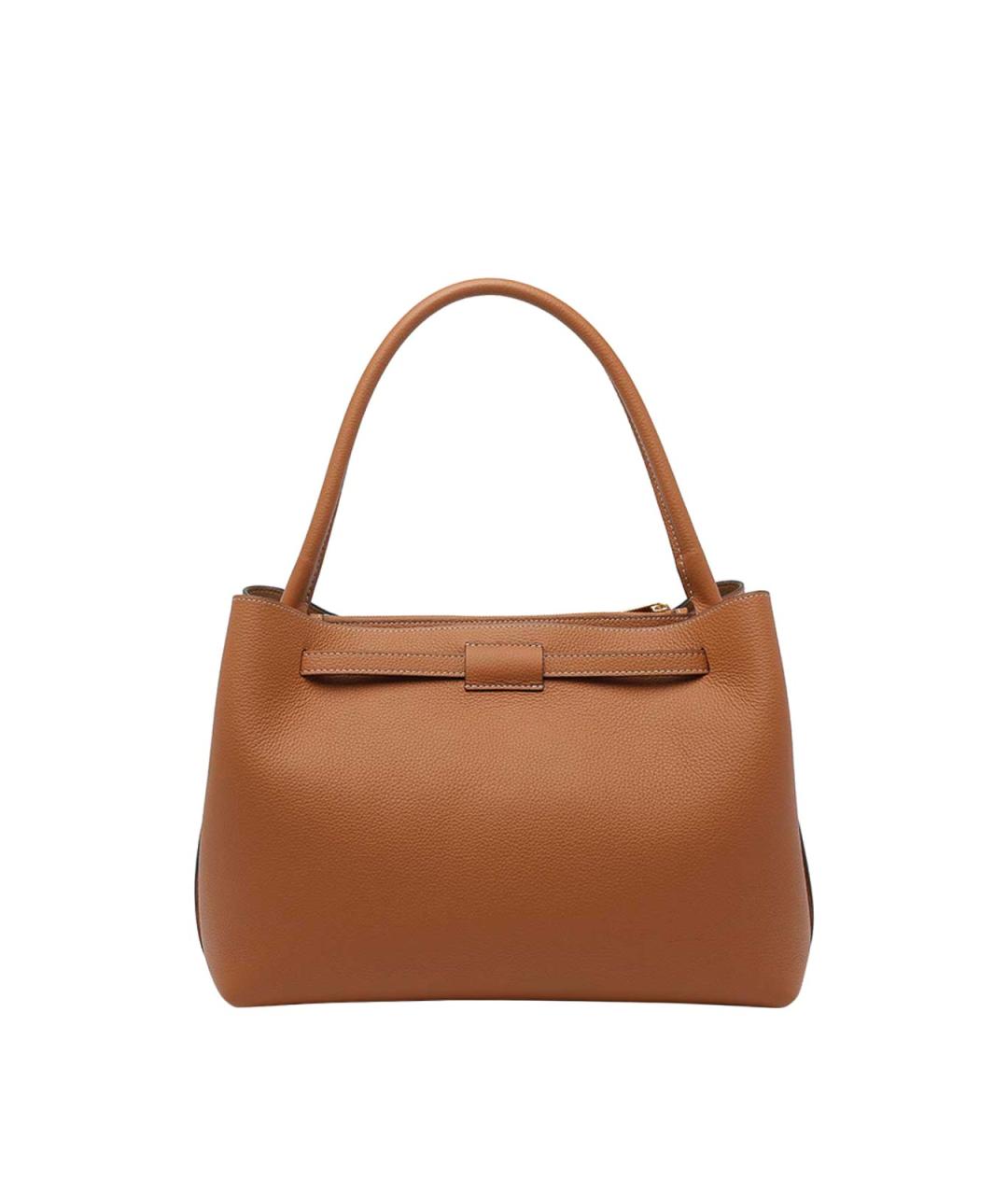 TOD'S Коричневая кожаная сумка тоут, фото 3