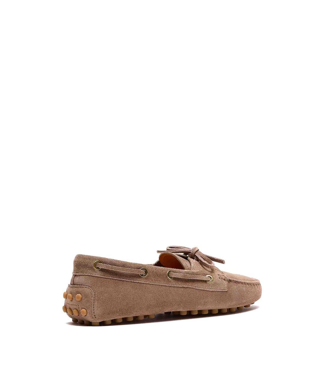 TOD'S Бежевые замшевые лоферы, фото 2