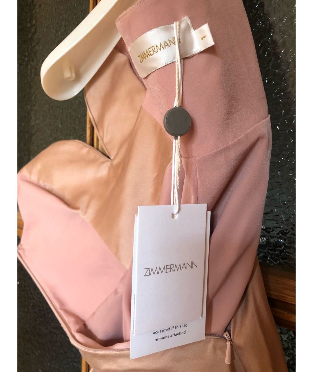 ZIMMERMANN Розовое шелковое повседневное платье, фото 4