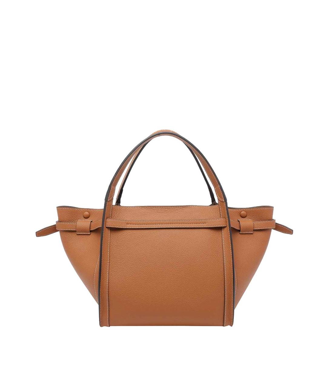 TOD'S Коричневая кожаная сумка тоут, фото 3
