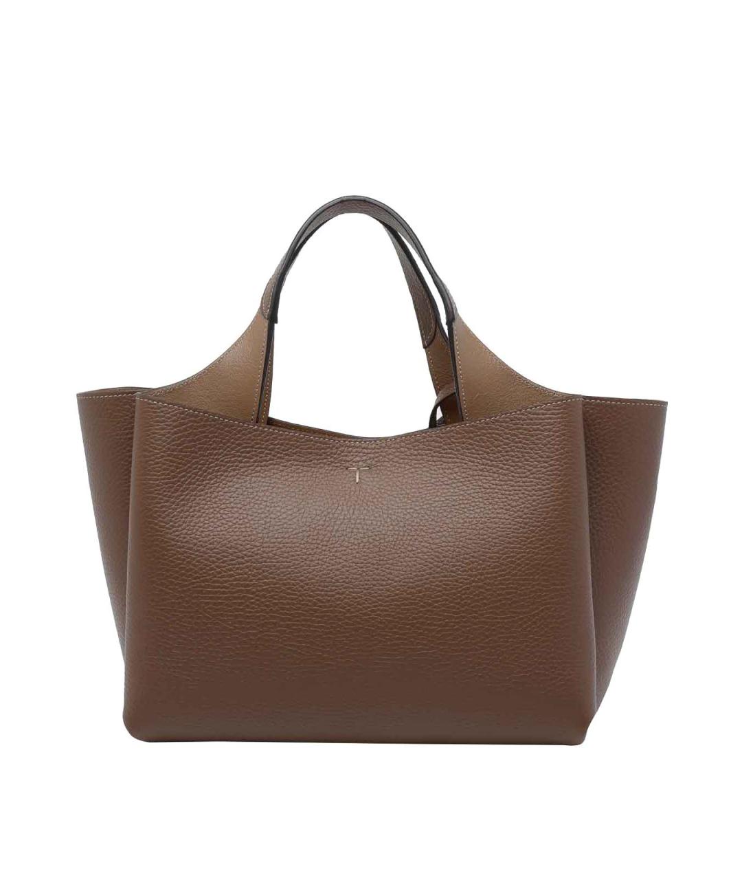 TOD'S Коричневая кожаная сумка тоут, фото 3