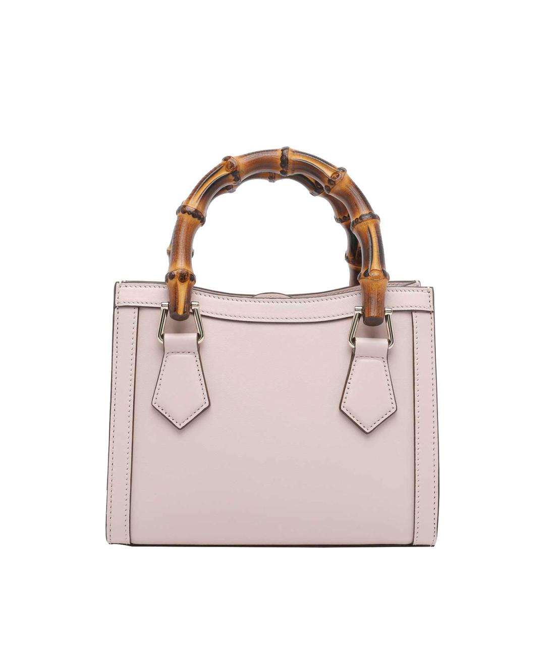 GUCCI Розовая кожаная сумка тоут, фото 3