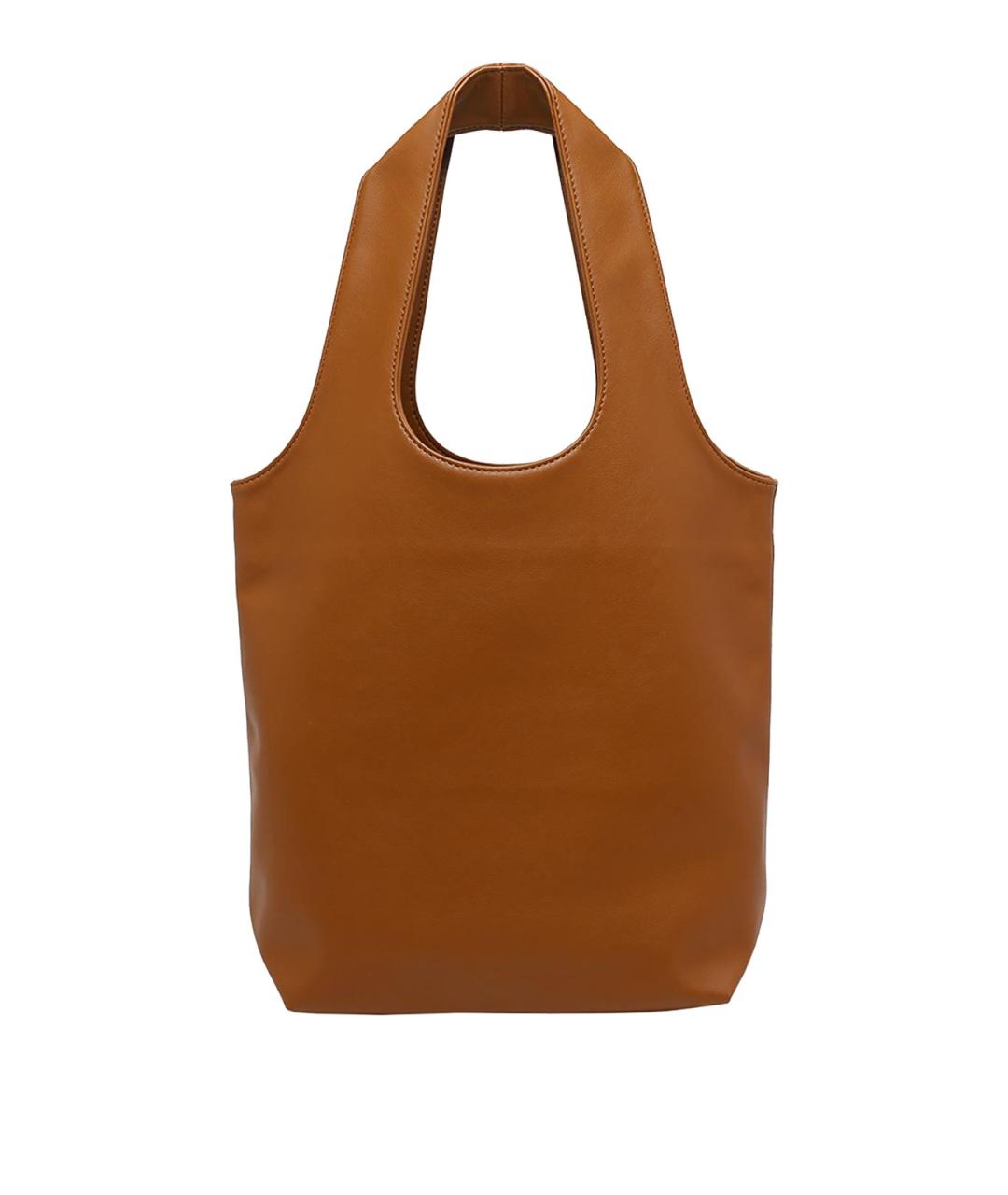 A.P.C. Коричневая сумка тоут из искусственной кожи, фото 3