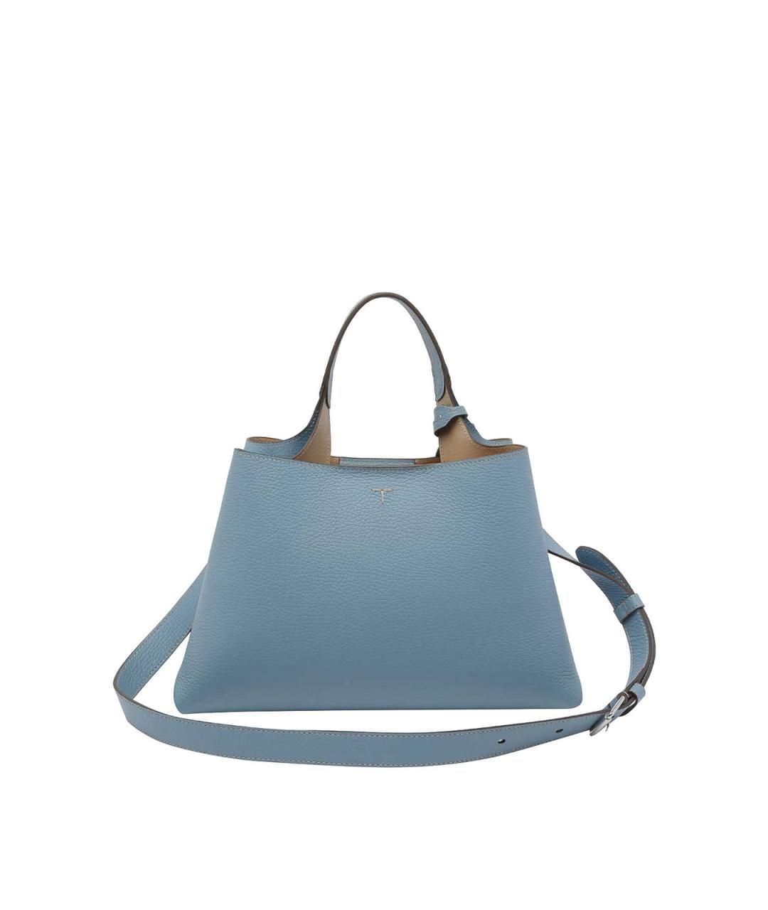 TOD'S Синяя кожаная сумка тоут, фото 3