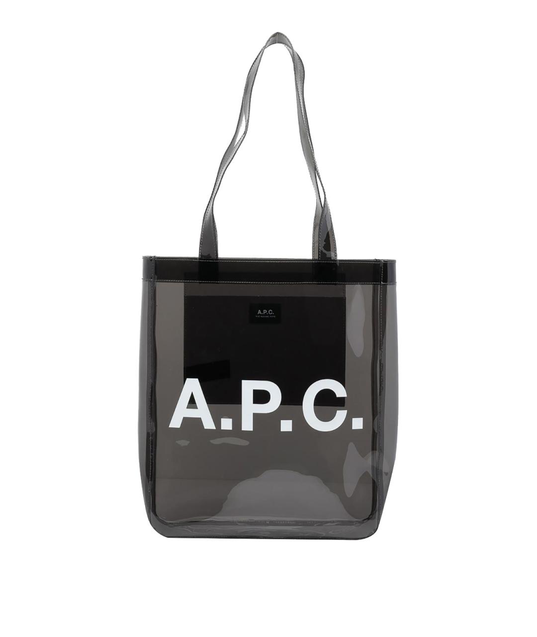A.P.C. Черная сумка тоут из искусственной кожи, фото 1