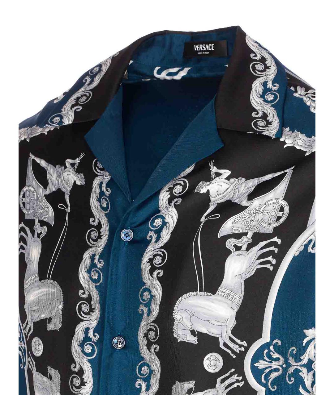 VERSACE Мульти шелковая кэжуал рубашка, фото 3