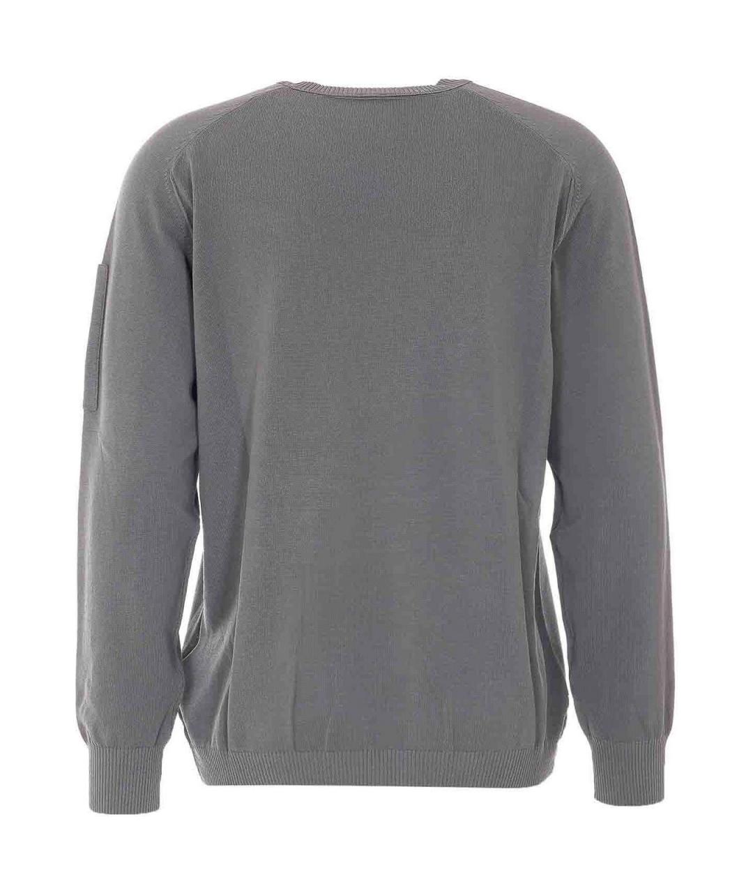 CP COMPANY Серый хлопковый джемпер / свитер, фото 2