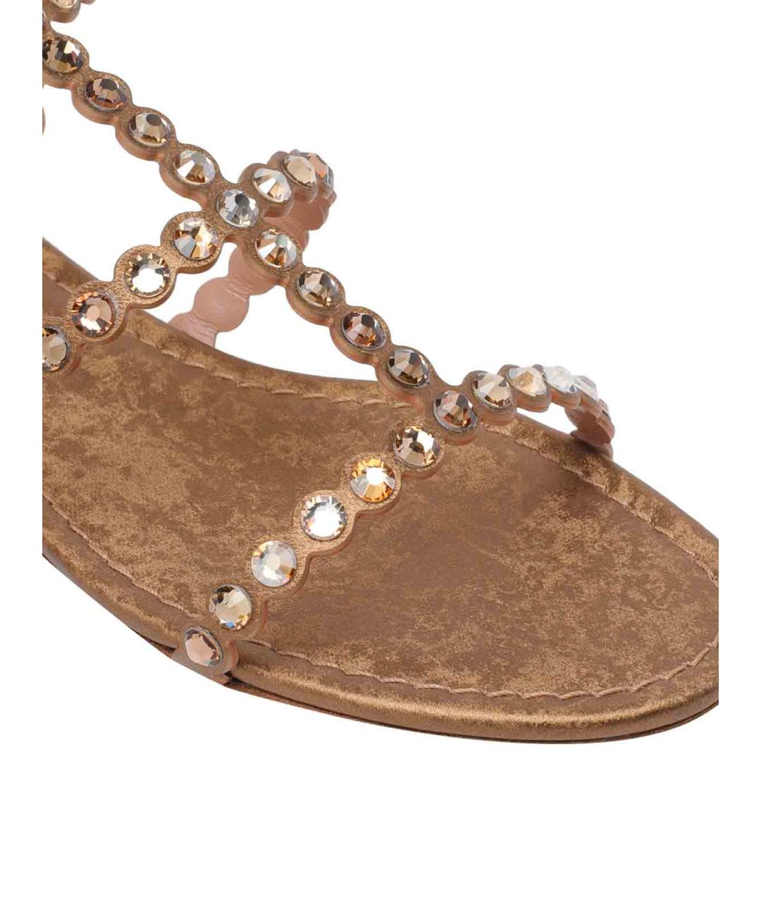 AQUAZZURA Коричневые кожаные балетки, фото 4