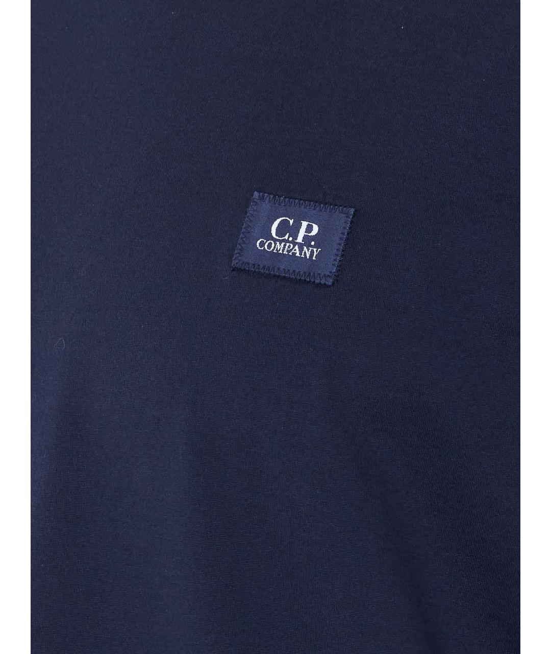 CP COMPANY Синяя хлопковая футболка, фото 3