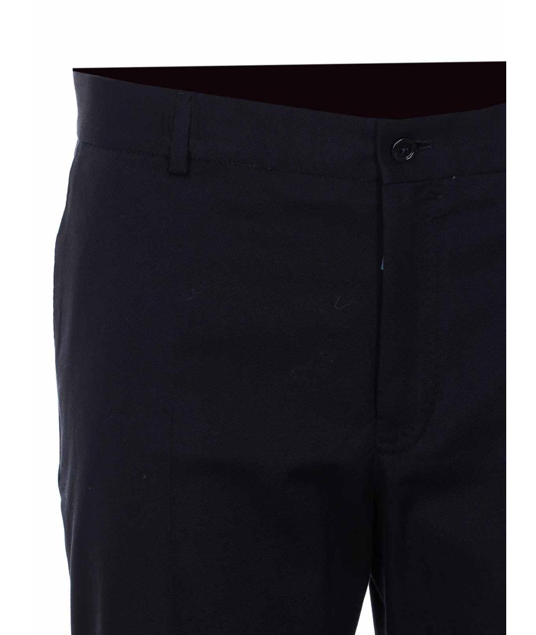 DOLCE&GABBANA Черные хлопковые повседневные брюки, фото 4