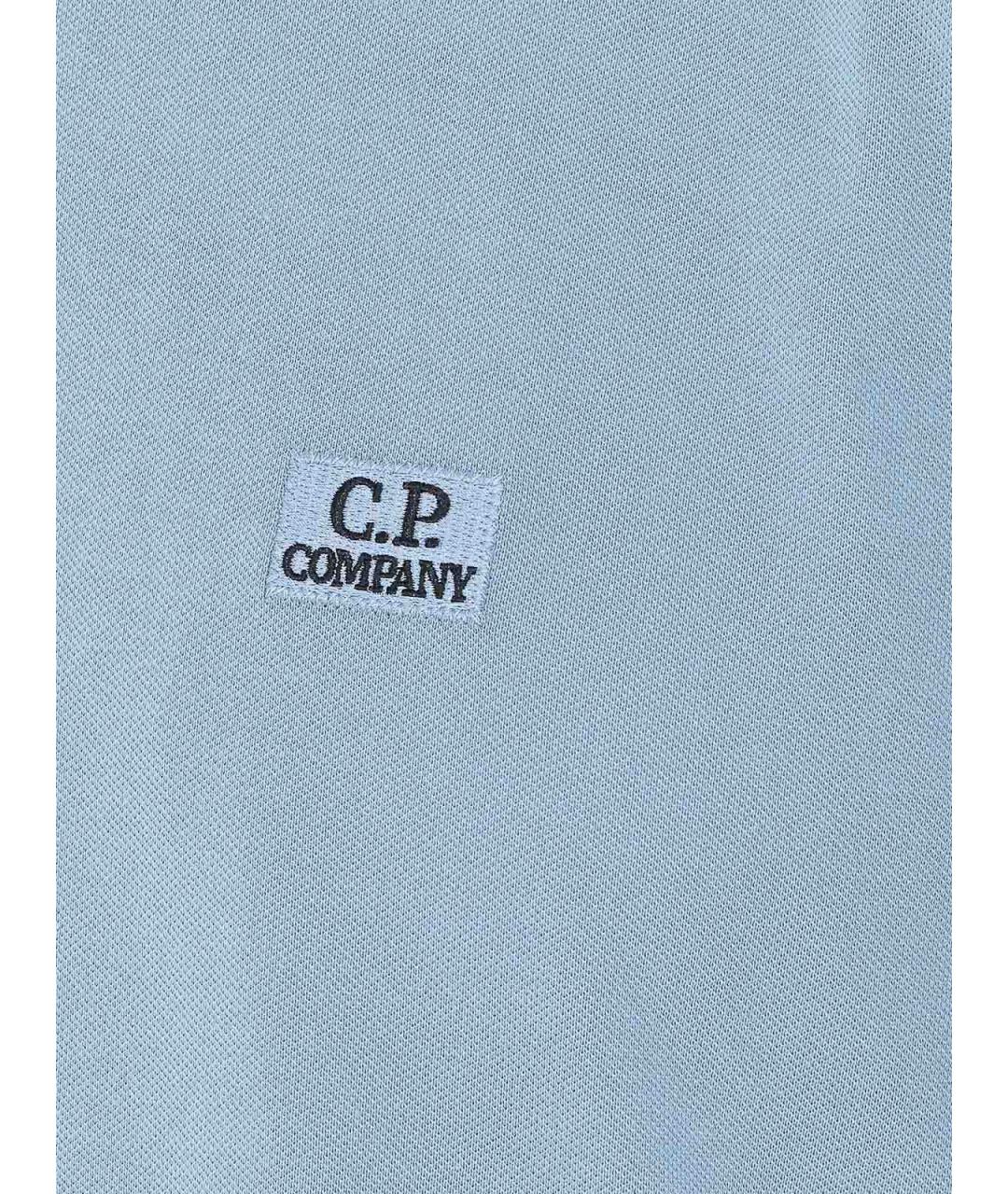 CP COMPANY Синяя хлопковая футболка, фото 3