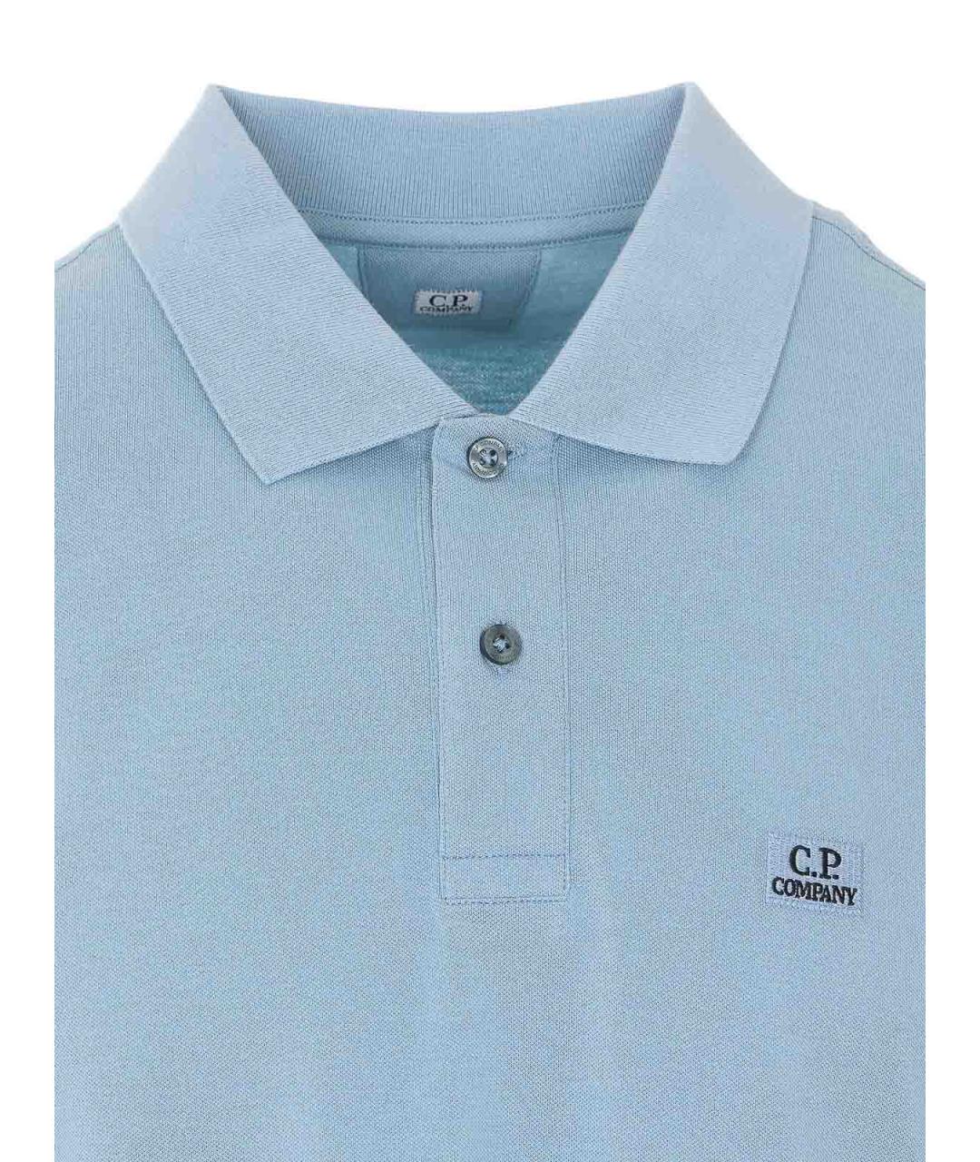 CP COMPANY Синяя хлопковая футболка, фото 4