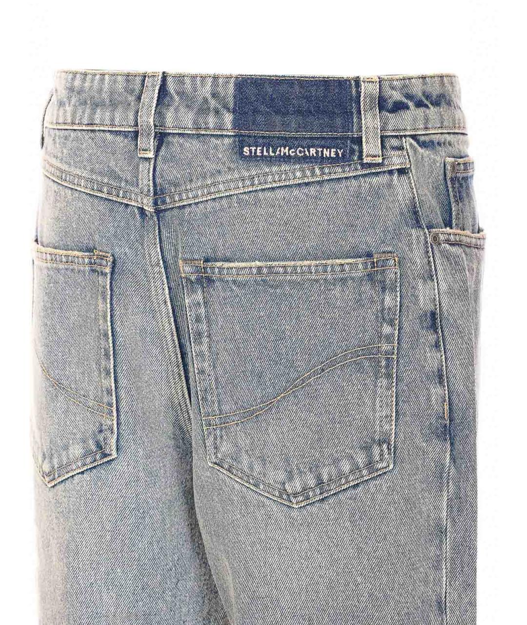 STELLA MCCARTNEY Синие хлопковые джинсы клеш, фото 3
