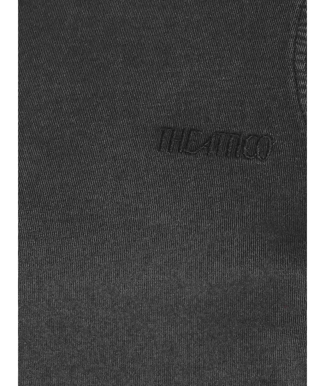THE ATTICO Черная хлопковая майка, фото 2