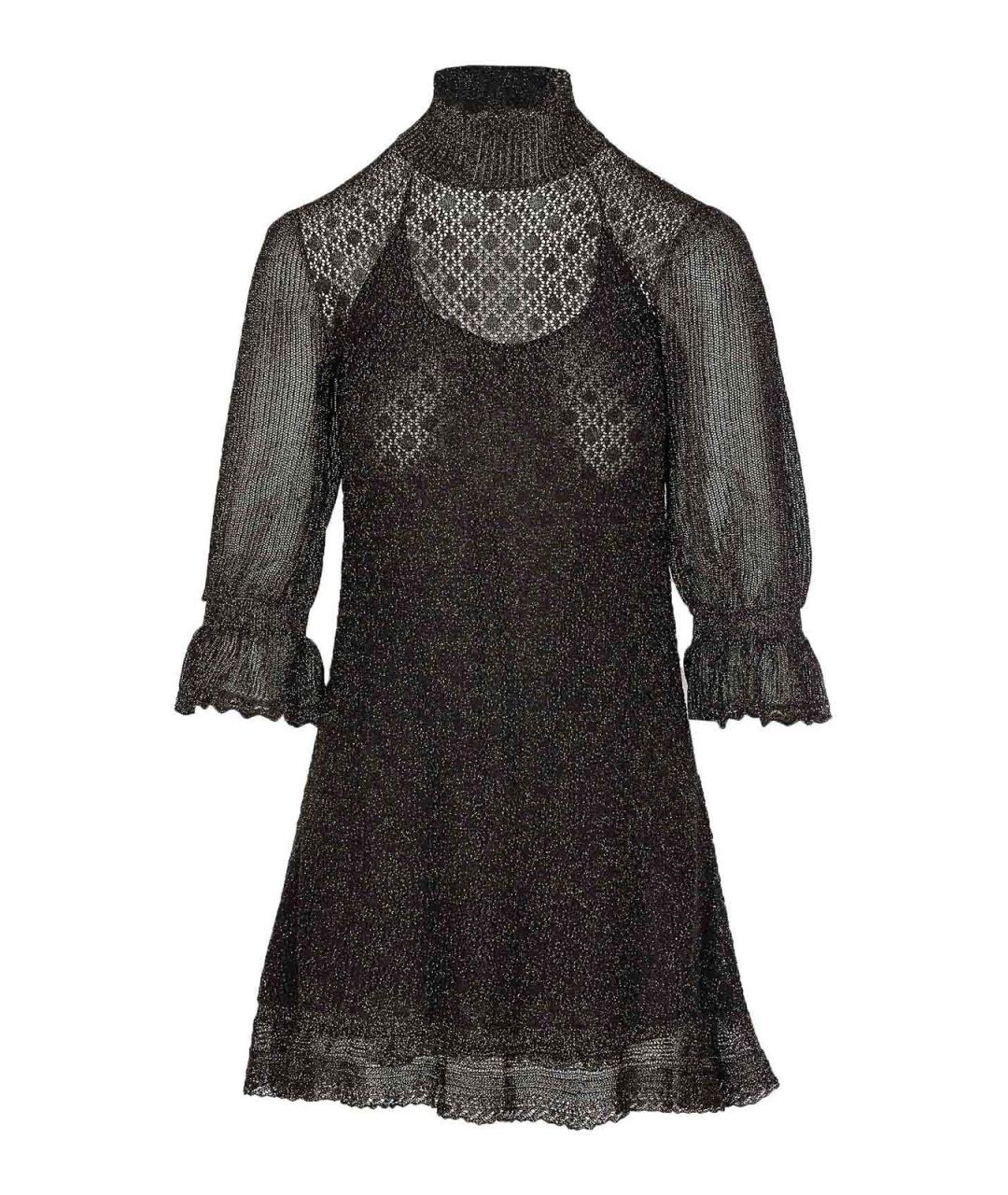 CHLOE Черное вискозное коктейльное платье, фото 1