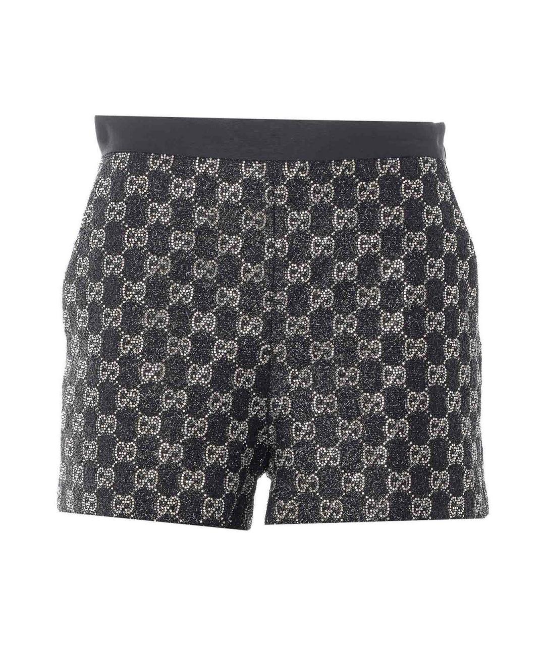 GUCCI Черные вискозные шорты, фото 1