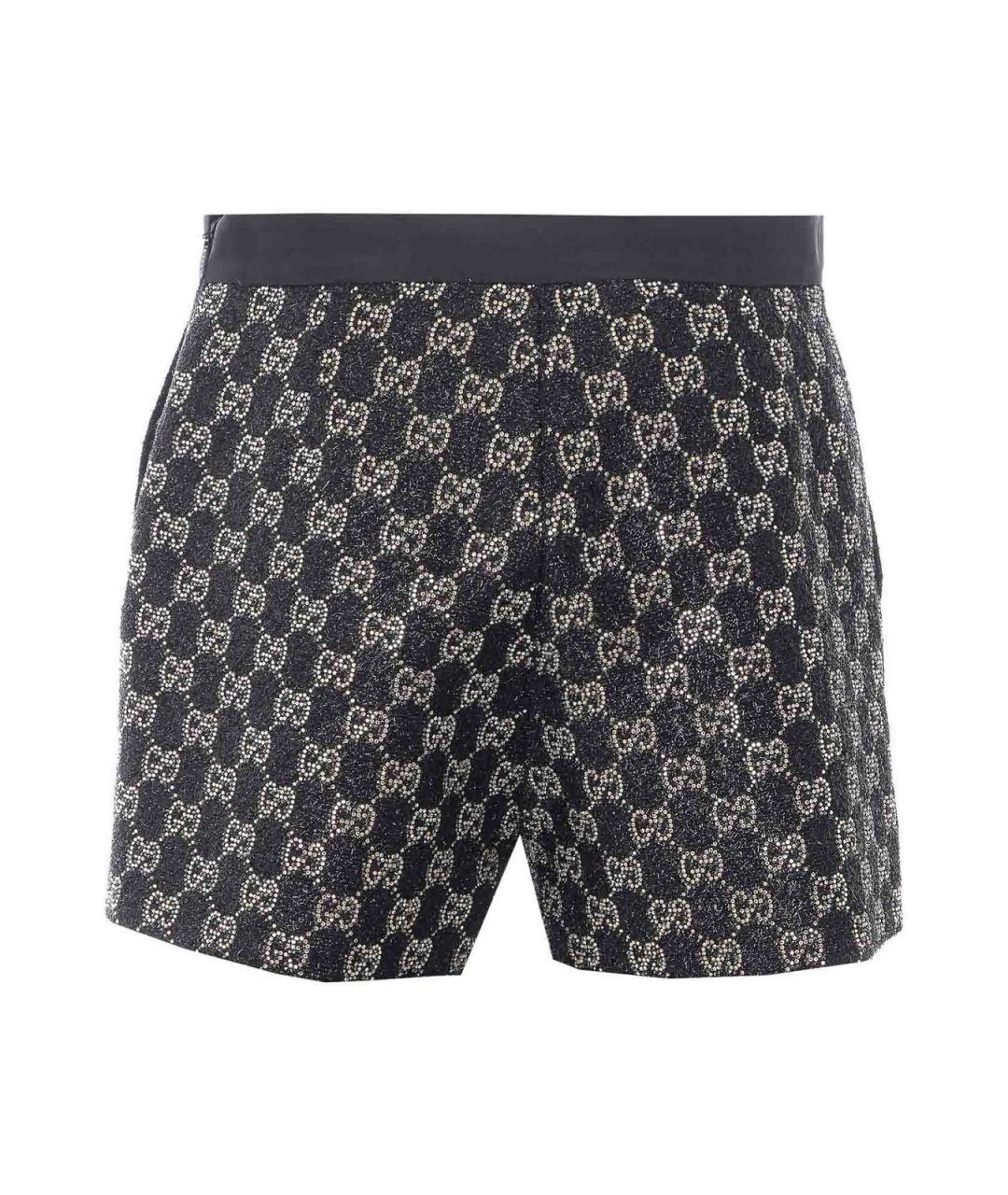 GUCCI Черные вискозные шорты, фото 2