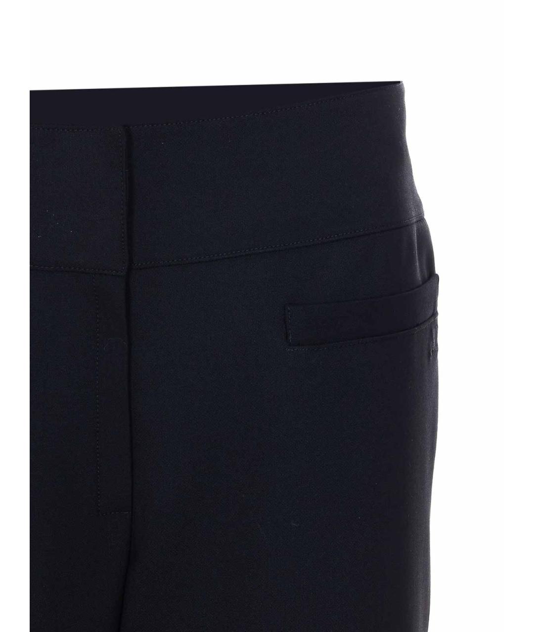 COURREGES Черные полиэстеровые брюки широкие, фото 4