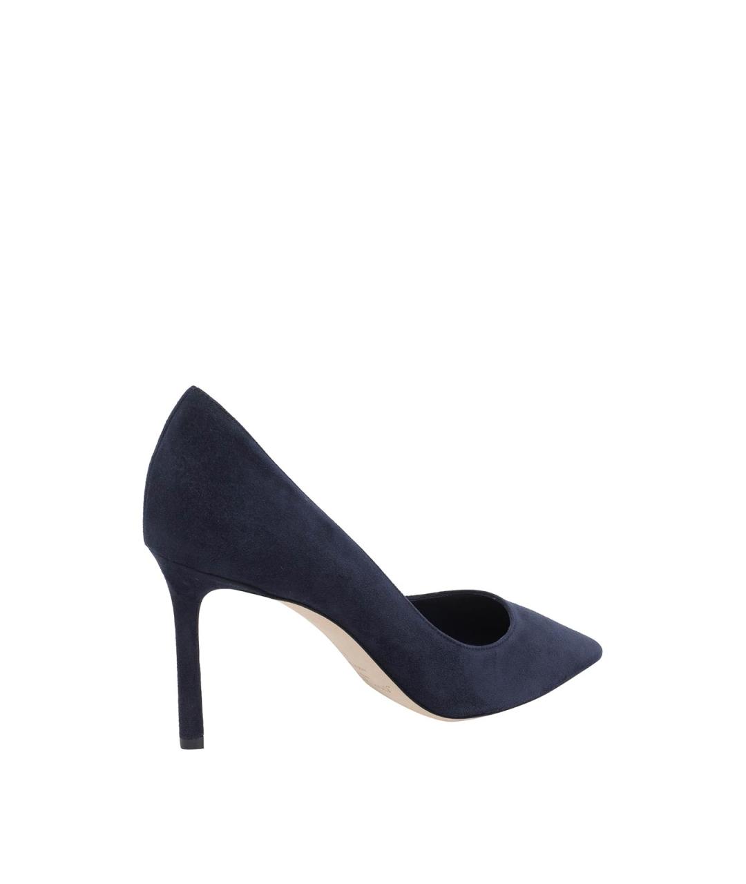 JIMMY CHOO Синие замшевые туфли, фото 3