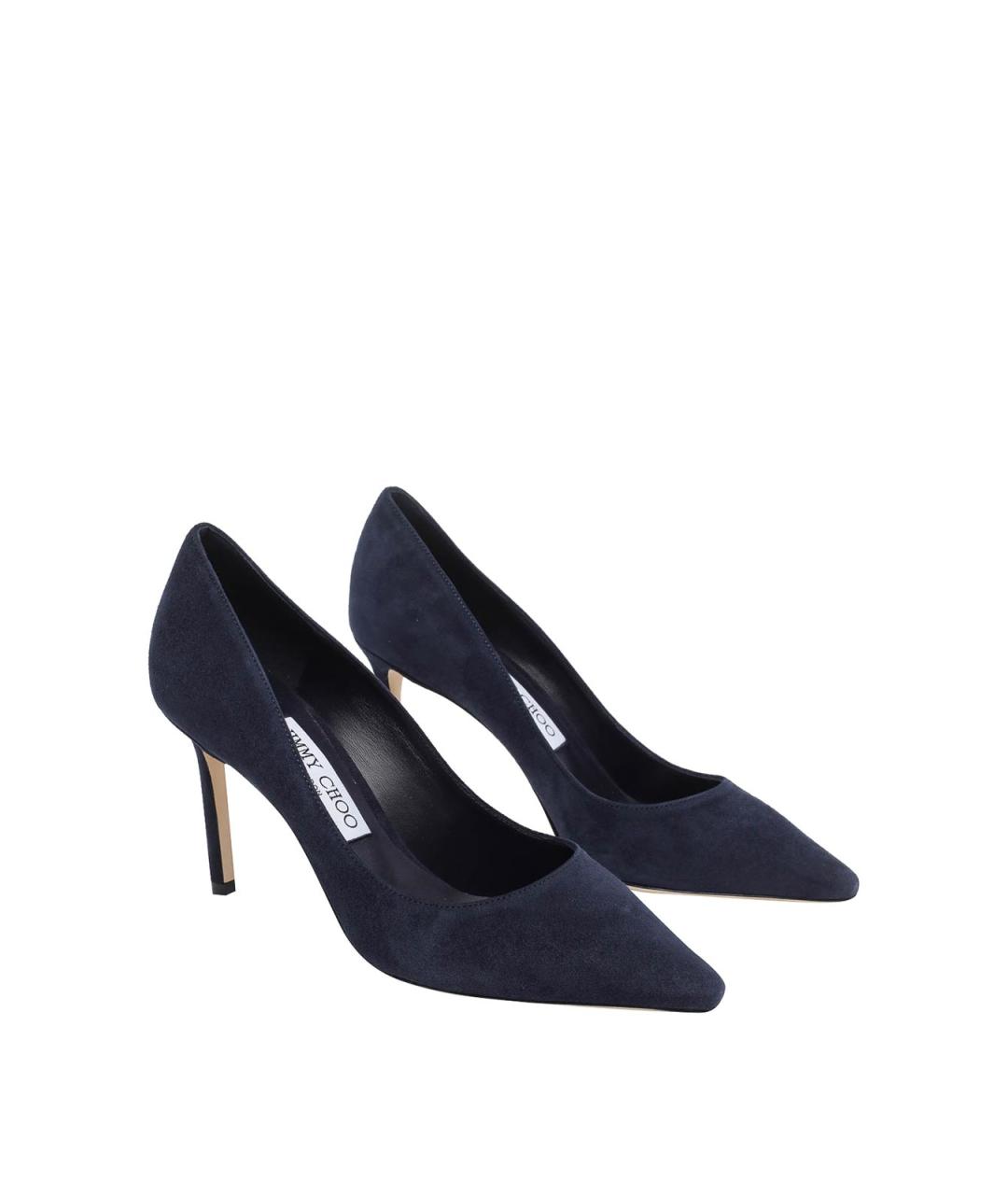 JIMMY CHOO Синие замшевые туфли, фото 2