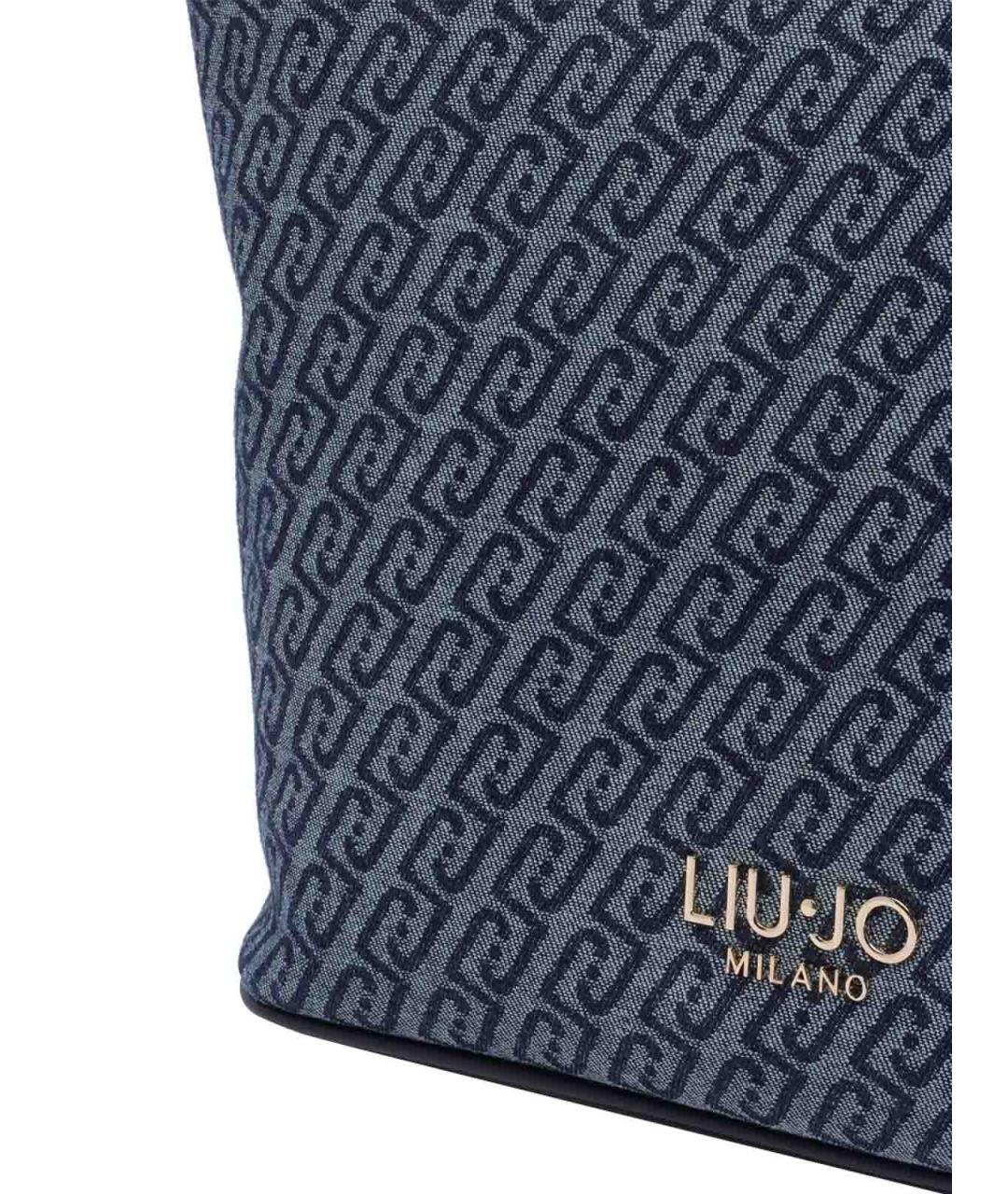 LIU JO Синяя сумка тоут, фото 4