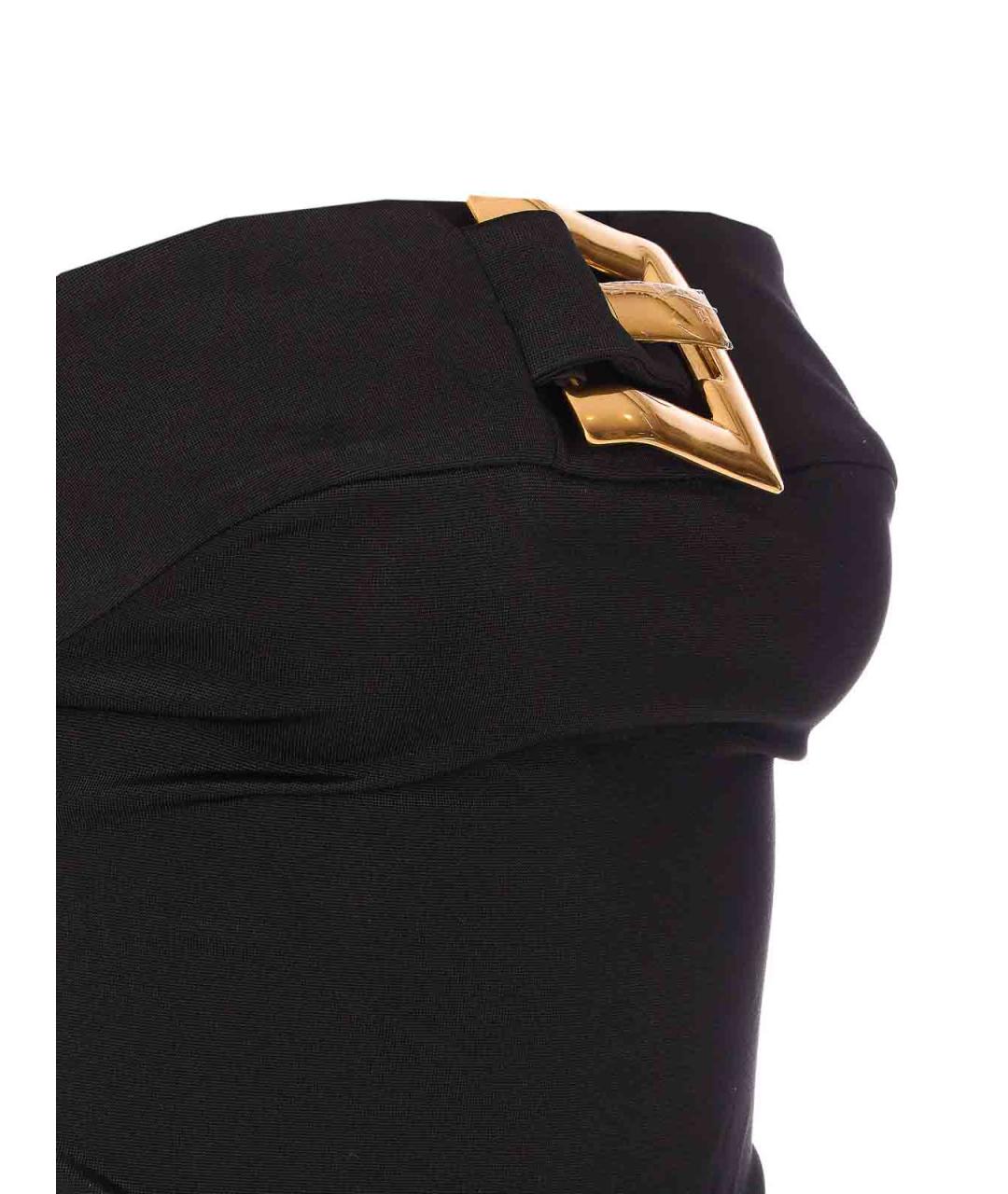 BALMAIN Черное полиэстеровое платье, фото 3