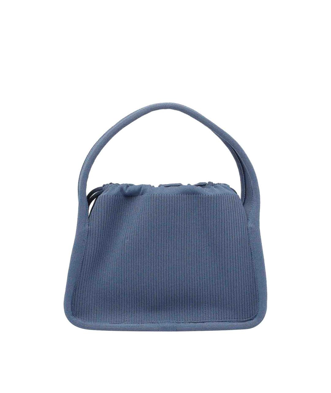 ALEXANDER WANG Синяя кожаная сумка с короткими ручками, фото 3