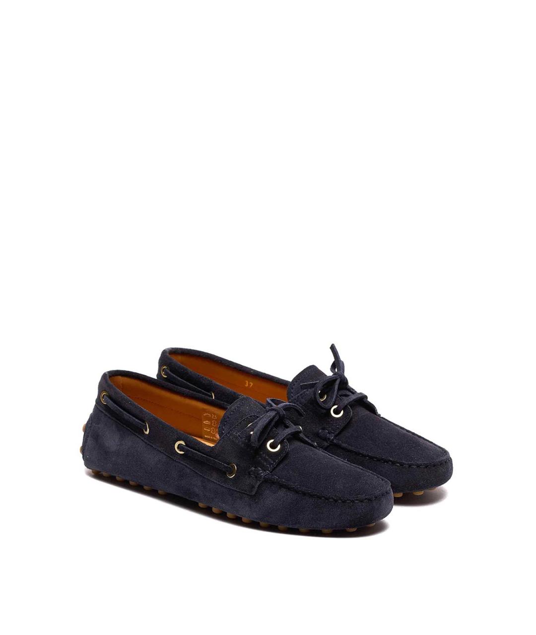 TOD'S Синие замшевые лоферы, фото 4