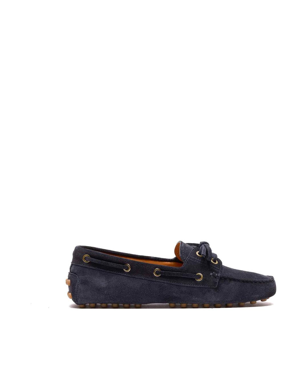 TOD'S Синие замшевые лоферы, фото 1