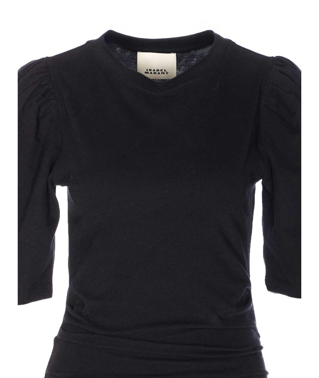 ISABEL MARANT Черное хлопковое коктейльное платье, фото 4