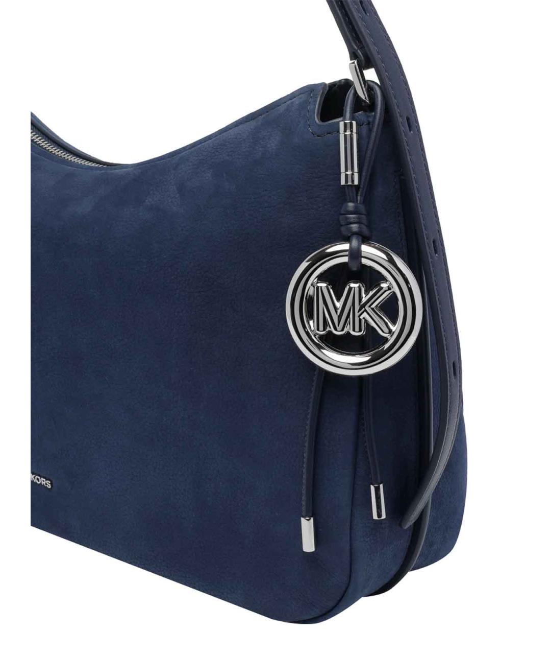 MICHAEL MICHAEL KORS Синяя кожаная сумка через плечо, фото 4