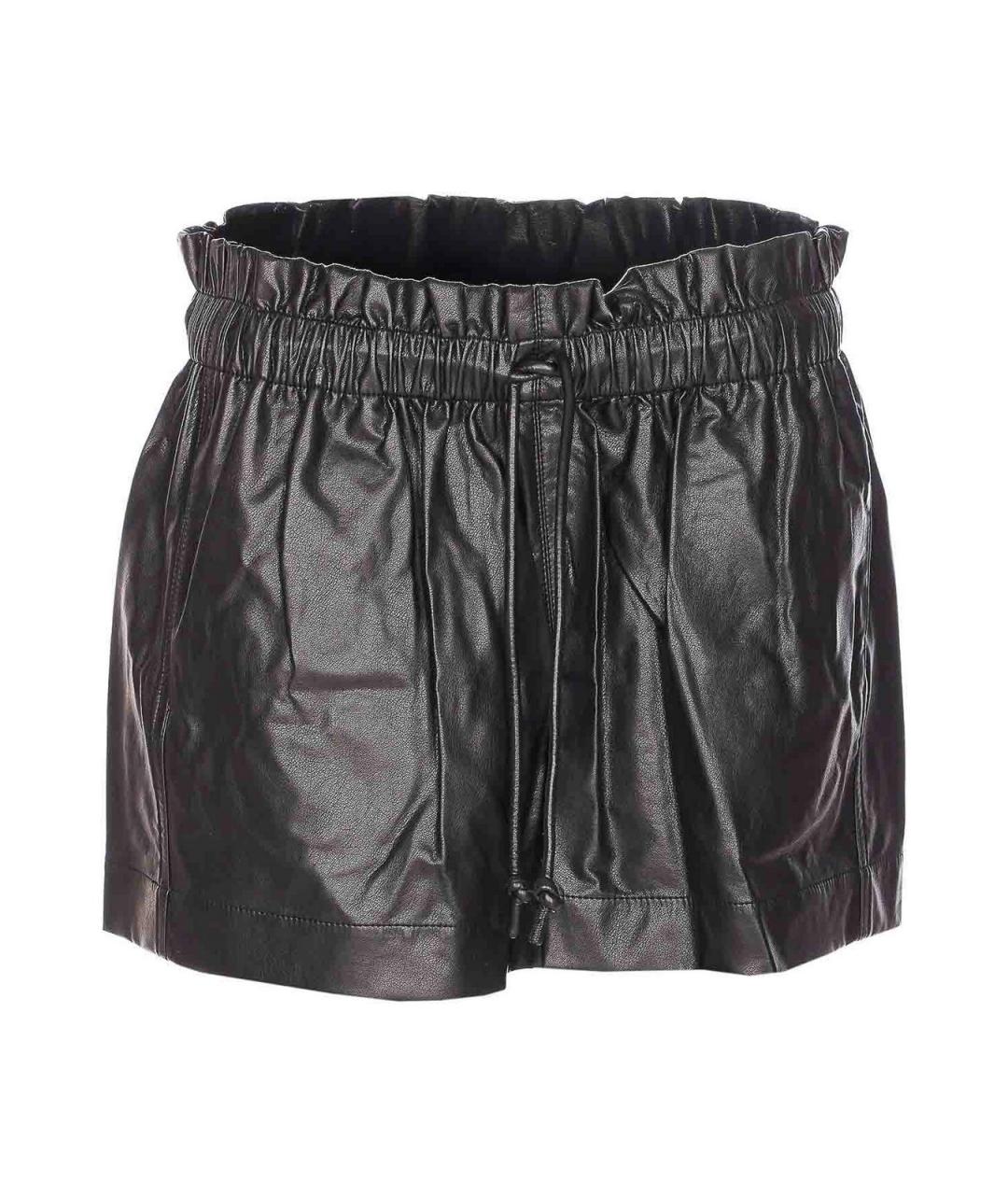 ISABEL MARANT Черные полиуретановые шорты, фото 1