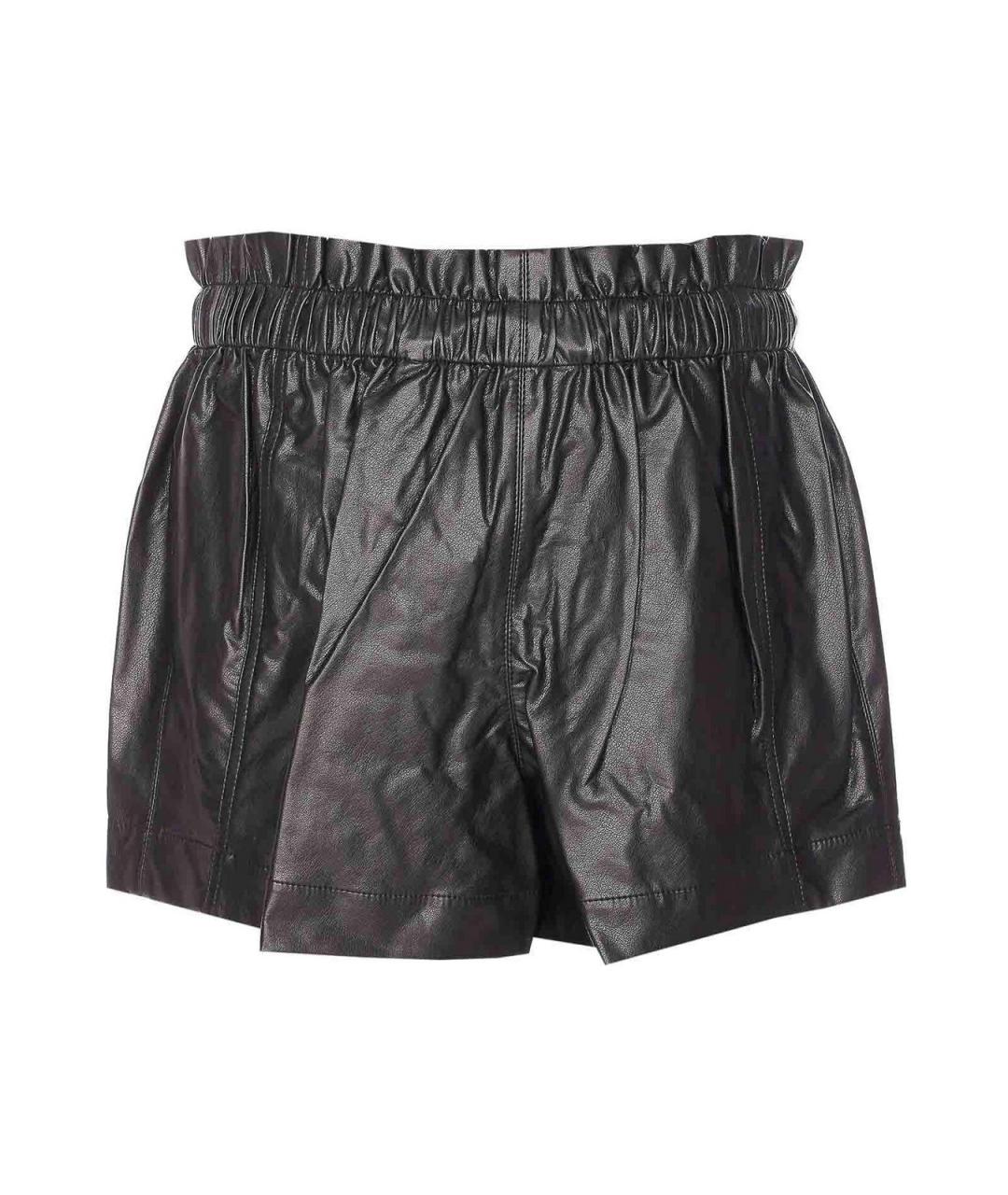 ISABEL MARANT Черные полиуретановые шорты, фото 2