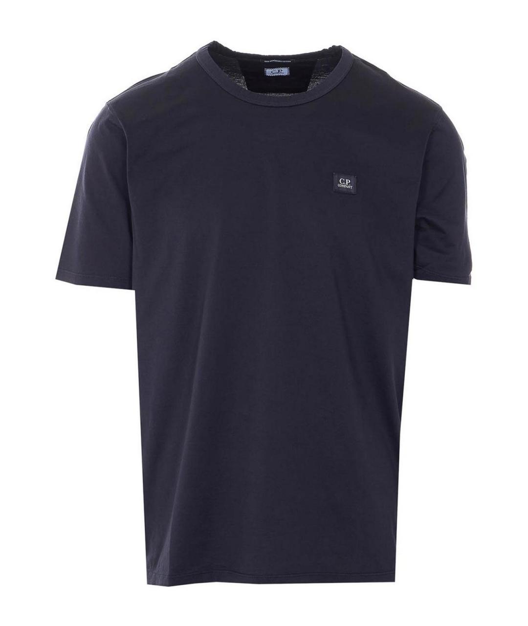CP COMPANY Черная хлопковая футболка, фото 1
