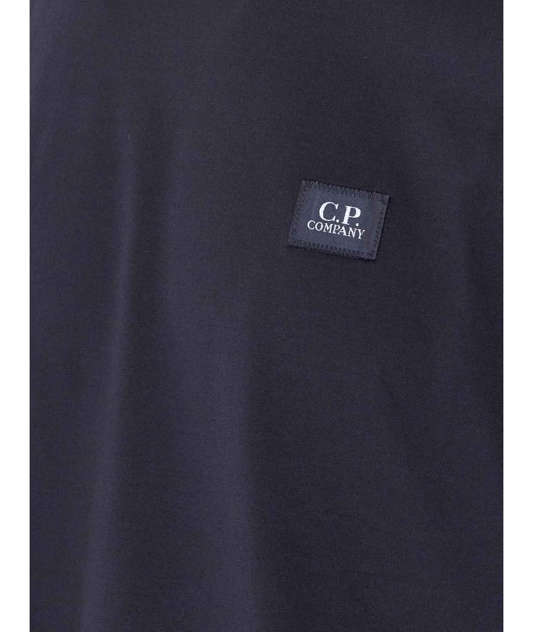 CP COMPANY Черная хлопковая футболка, фото 3
